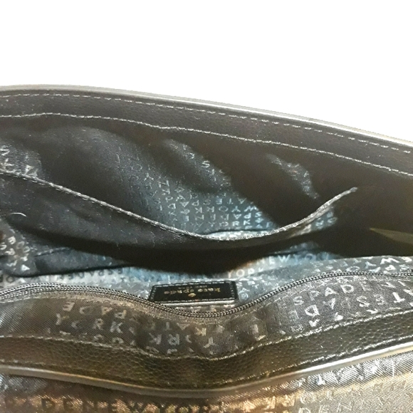 NWOT Kate Spade Patterson Drive medium Maisie crossbody satchel in cement/black - Picture 11 of 14